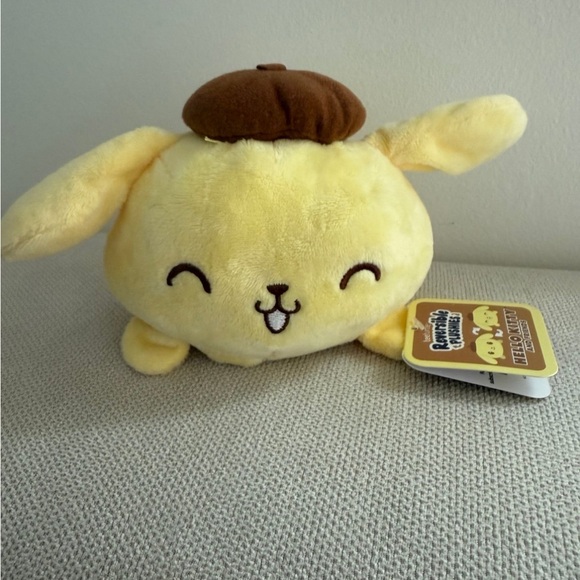 Sanrio TeeTurtle POMPOMPURIN Reversible Plushie Hello Kitty & Friends Plush - Picture 2 of 6